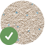 Litière agglomérante à gros grains