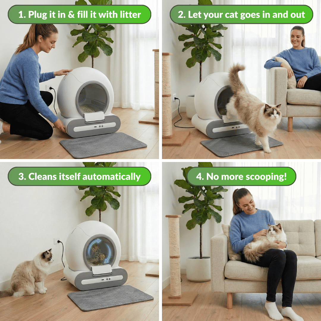 Eazibox 2.0 Self-Cleaning Litter Box