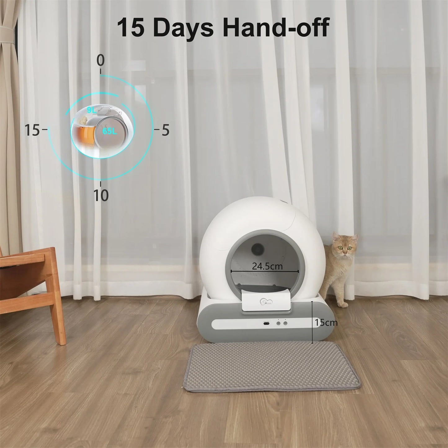 Eazibox 2.0 Self-Cleaning Litter Box